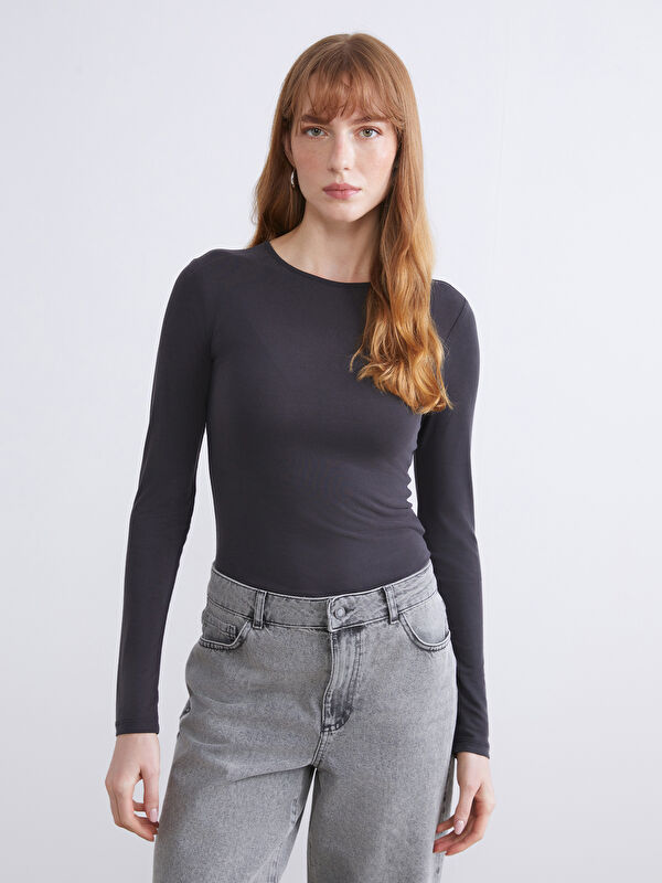 LCW EVERYDAY Rundhalsausschnitt T-Shirt für Damen