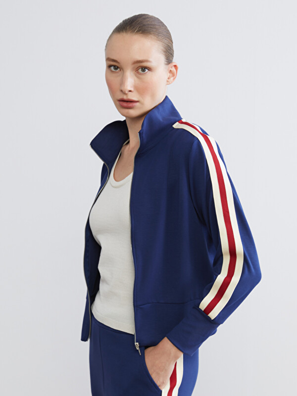 LCW EVERYDAY Funnel Neck Women's Zip-Up Sweatshirt