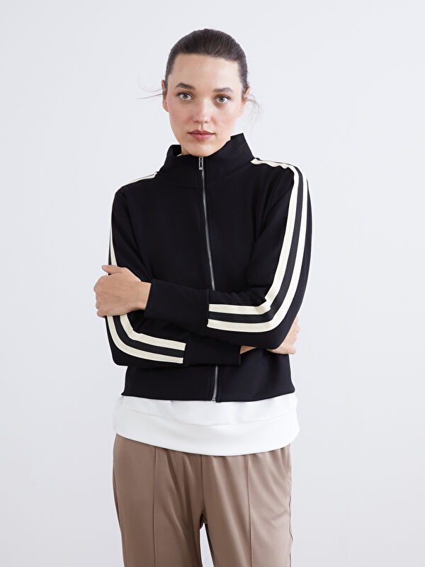 LCW EVERYDAY Dik Yaka Kadın Fermuarlı Sweatshirt