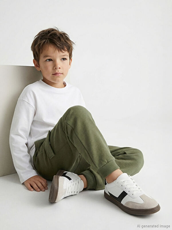 LCW Kids Beli Lastikli Erkek Çocuk Jogger Eşofman Altı