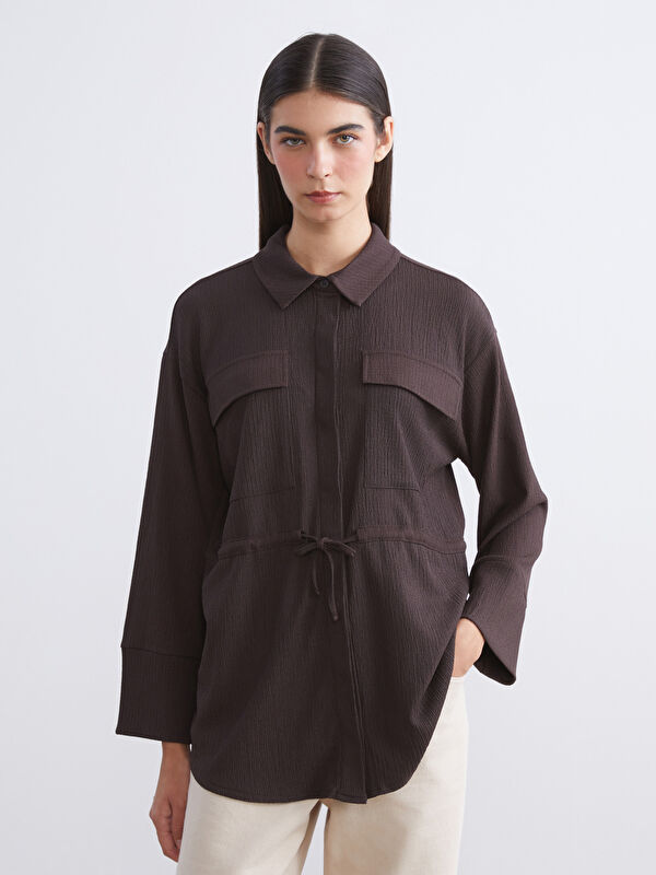 LCW Modest Dokulu Kadın Gömlek Tunik