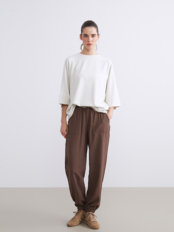 LCW Vision Beli Lastikli Kadın Jogger Pantolon