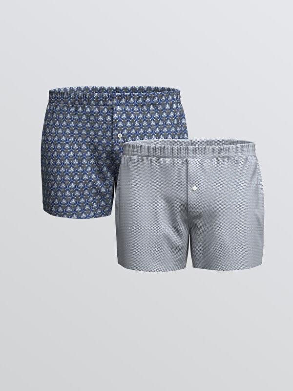 LC WAIKIKI Rahat Kalıp Pamuklu Esnek Erkek Boxer 2'li