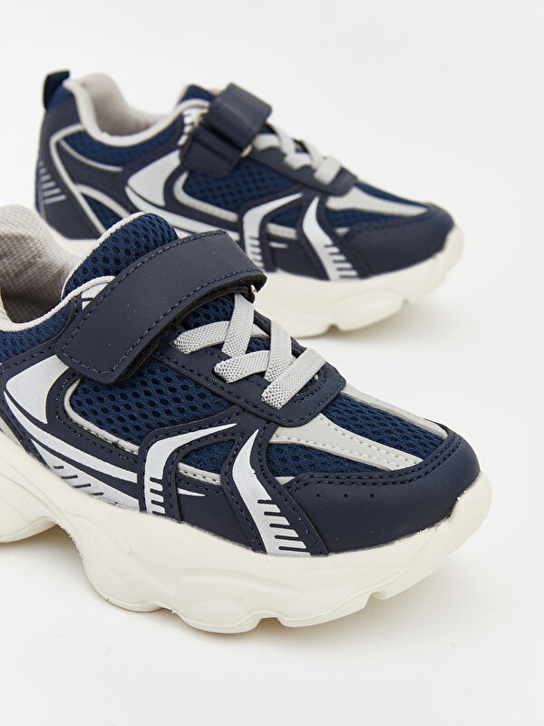 Bağcık ve Cırt Cırtlı Erkek Bebek Spor Ayakkabı - Görsel 4