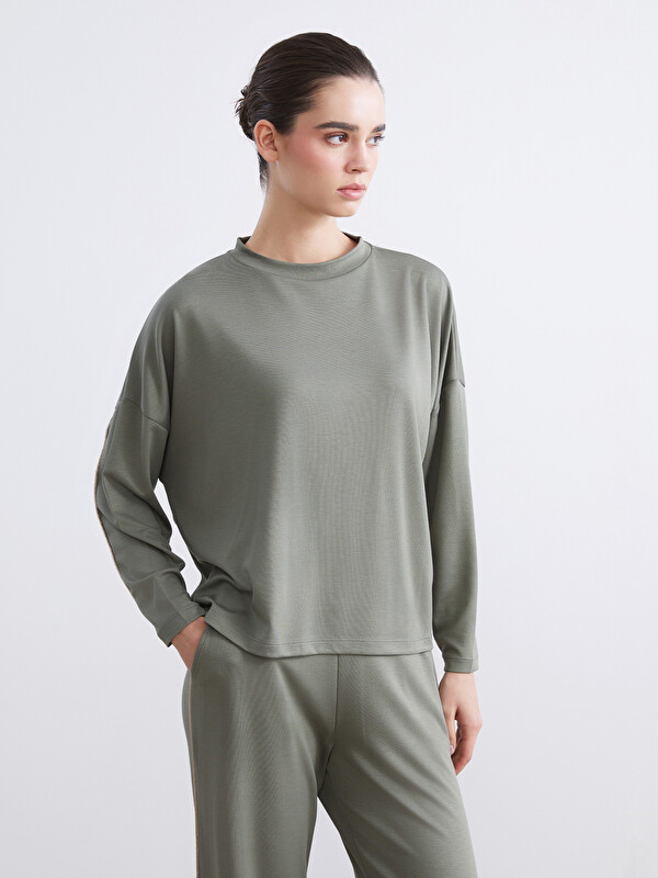 Natuvera Bisiklet Yaka Kadın Sweatshirt