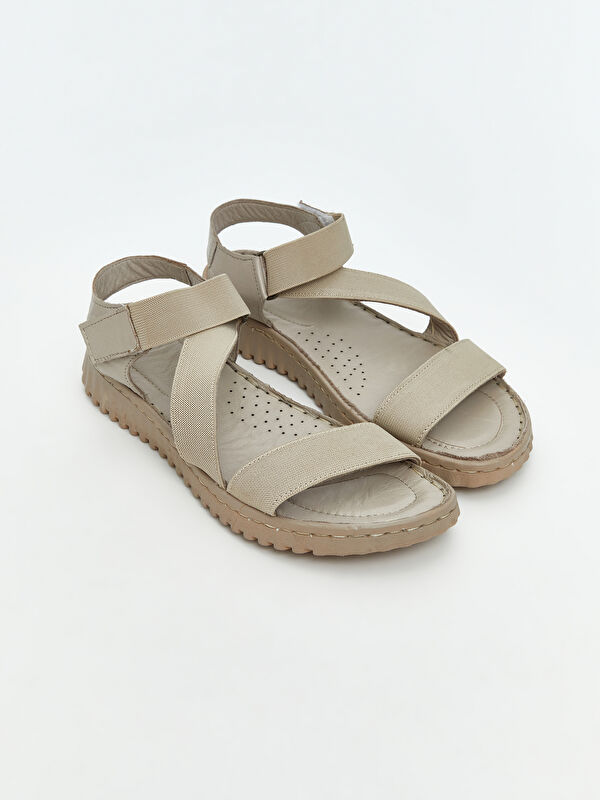 Çapraz Bantlı Kadın Sandalet - Görsel 2