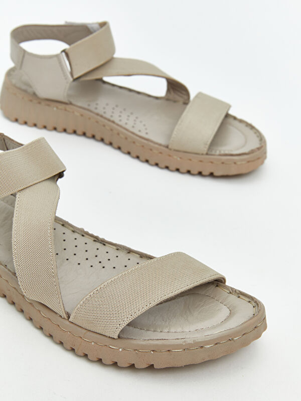 Çapraz Bantlı Kadın Sandalet - Görsel 4