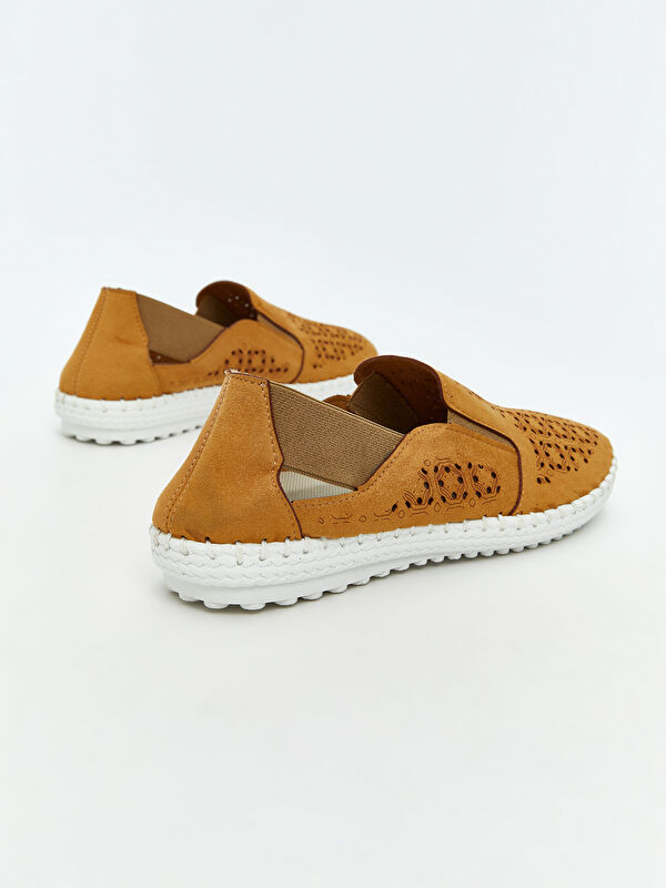 Süet Görünümlü Kadın Klasik Ayakkabı - Görsel 6