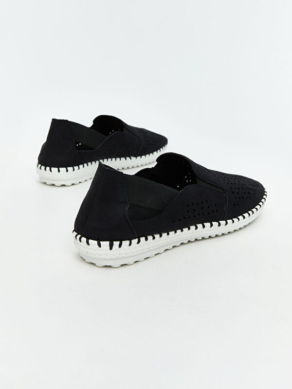 Süet Görünümlü Kadın Klasik Ayakkabı - Görsel 6