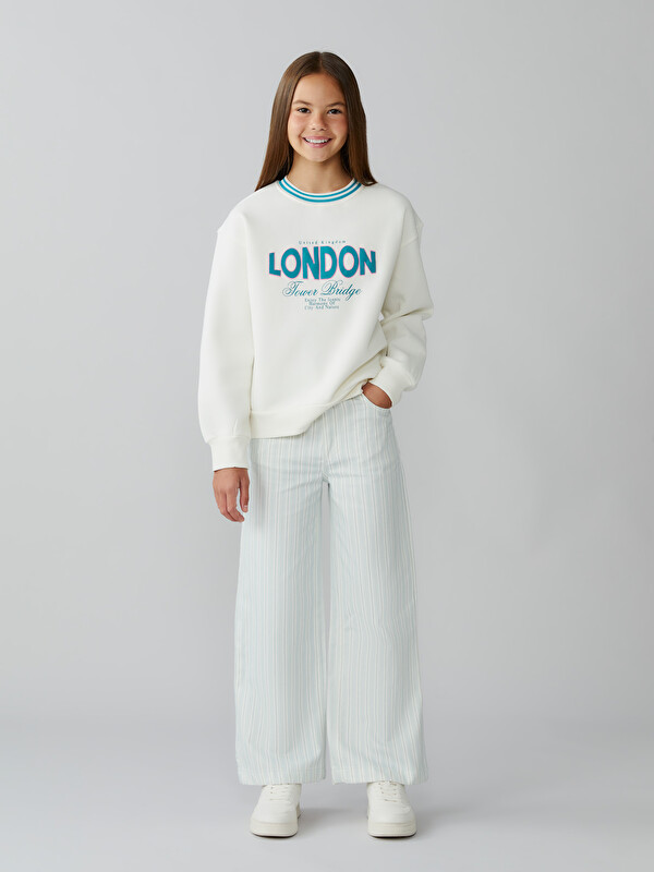 LCW Kids Wideleg Kız Çocuk Pantolon