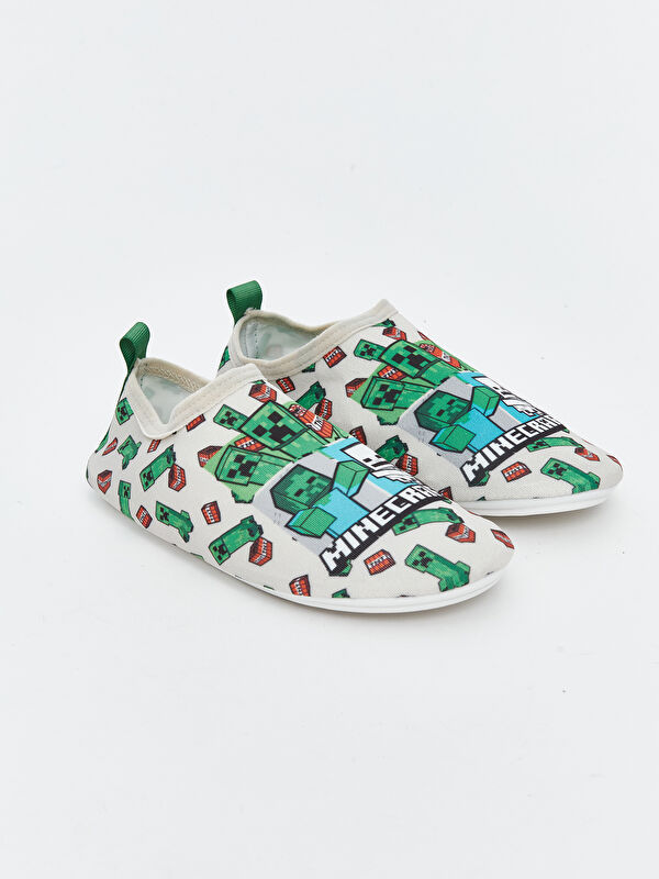 Minecraft Baskılı Erkek Çocuk Deniz Ayakkabısı - Görsel 2