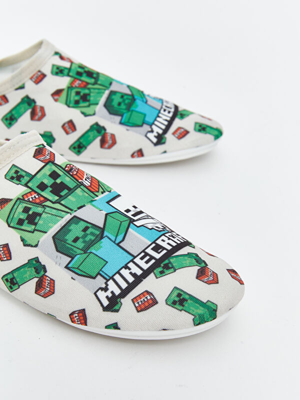 Minecraft Baskılı Erkek Çocuk Deniz Ayakkabısı - Görsel 4