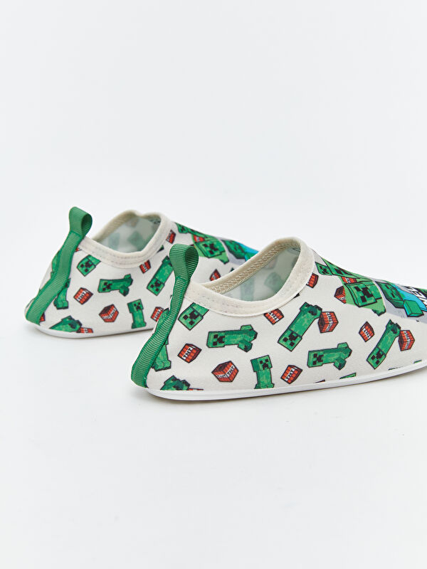 Minecraft Baskılı Erkek Çocuk Deniz Ayakkabısı - Görsel 6