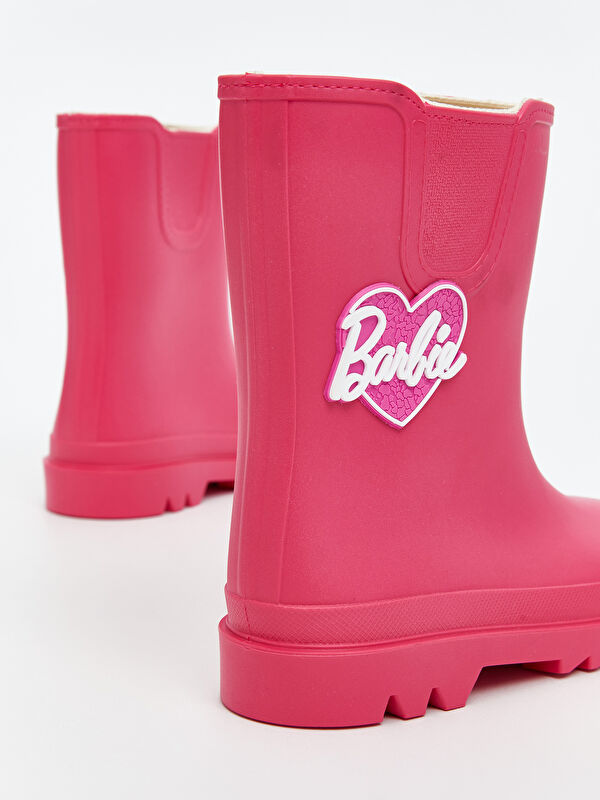 Barbie Baskılı Kız Çocuk Yağmur Botu - Görsel 5