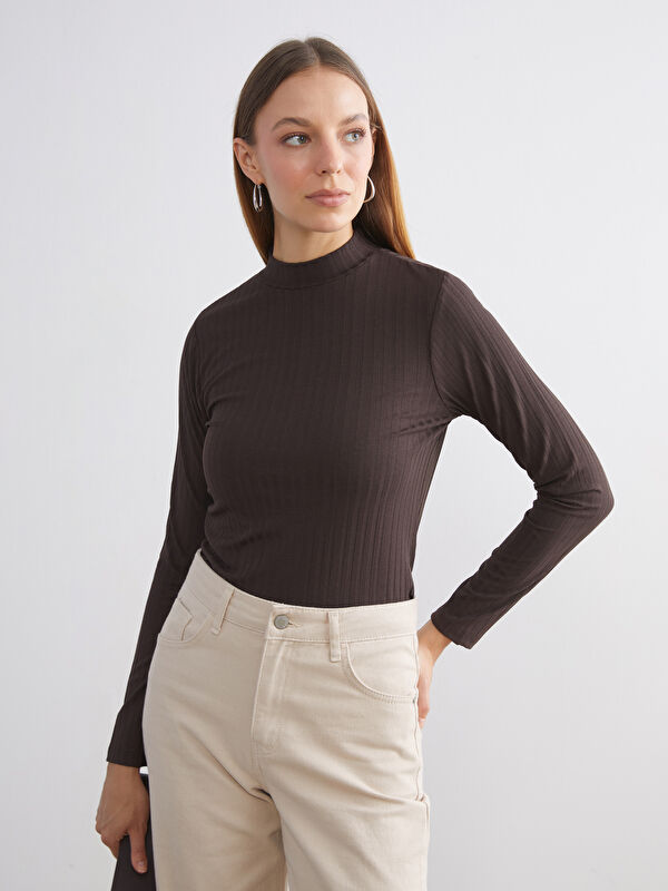 LCW Modest Dik Yaka Kadın Body