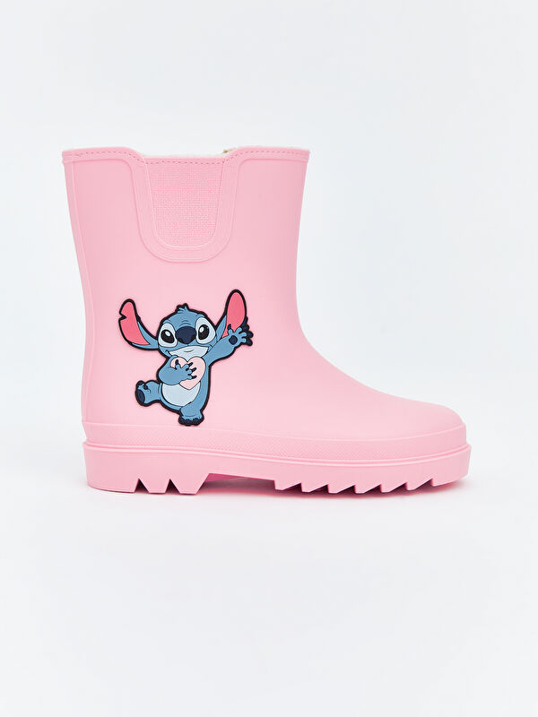 Stitch Baskılı Kız Çocuk Yağmur Botu - Görsel 3