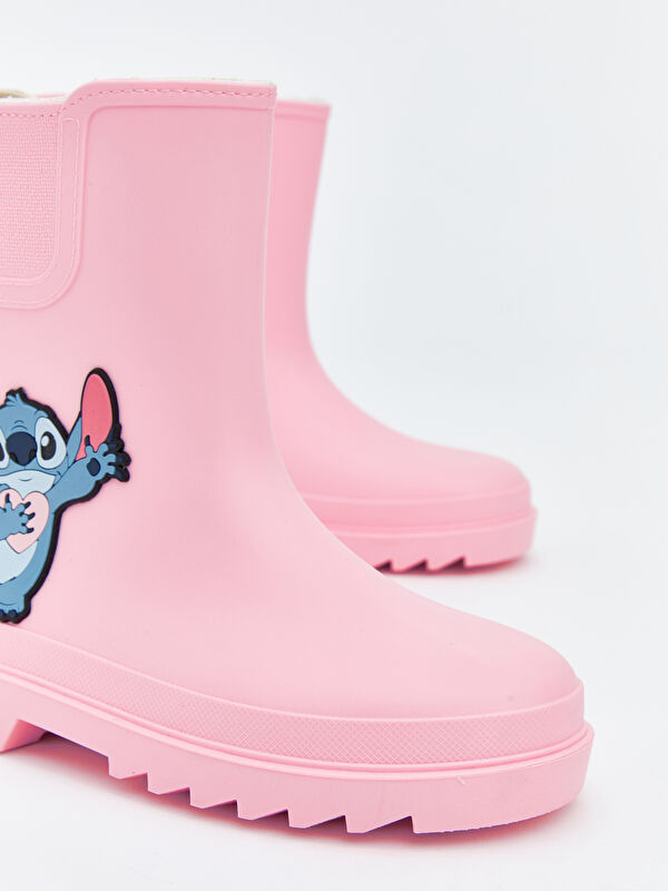 Stitch Baskılı Kız Çocuk Yağmur Botu - Görsel 4