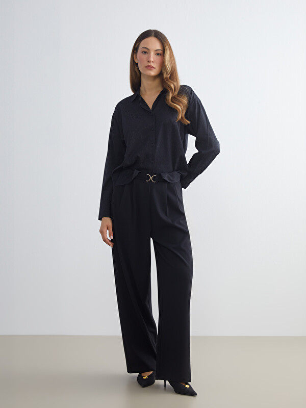 LCWAIKIKI Classic Pantalon Ceinturé pour Femmes
