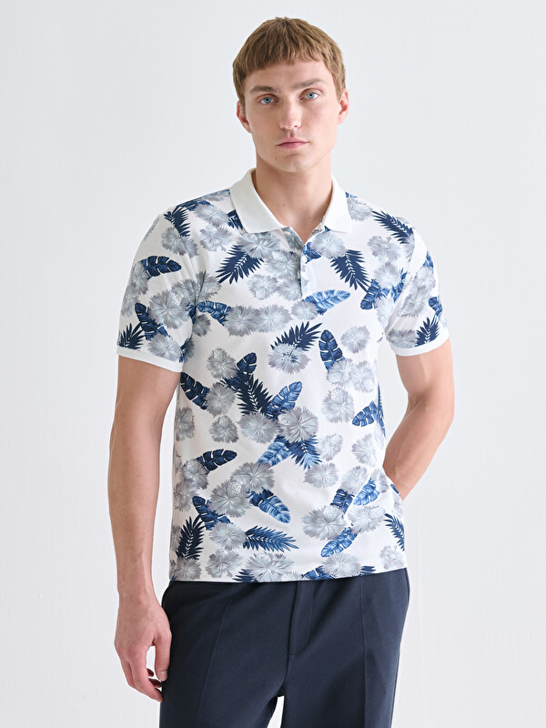LCW Vision Polo Yaka Desenli Pike Erkek Tişört
