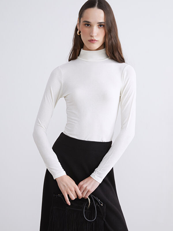 LCW Vision Stand-up Collar Bodysuit