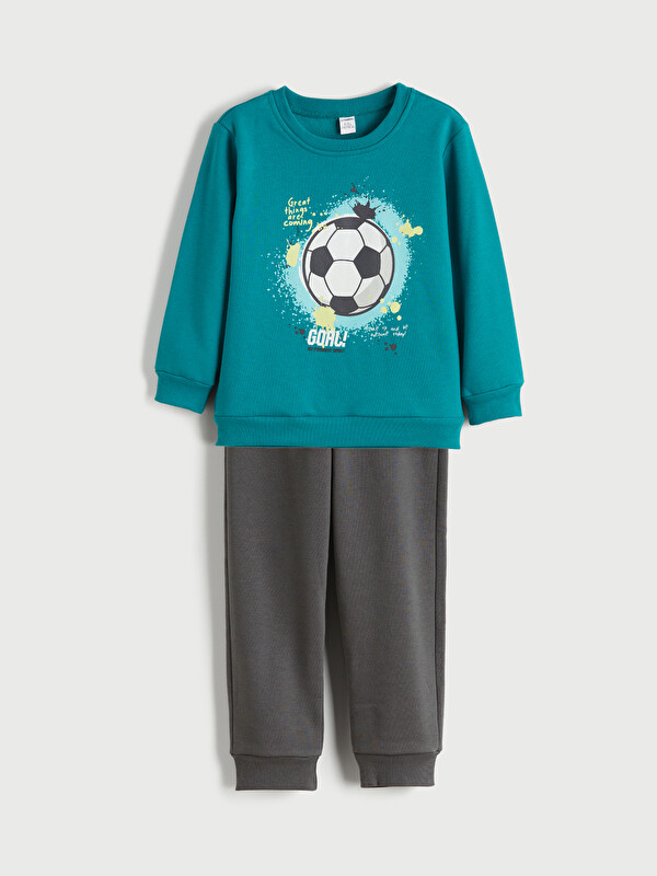 LCW Kids Boys' Sweatshirt and Jogger Sweatpants 2 Pack