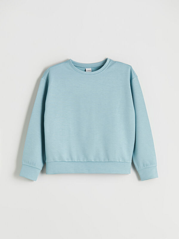 LCW Kids Bisiklet Yaka Kız Çocuk Sweatshirt
