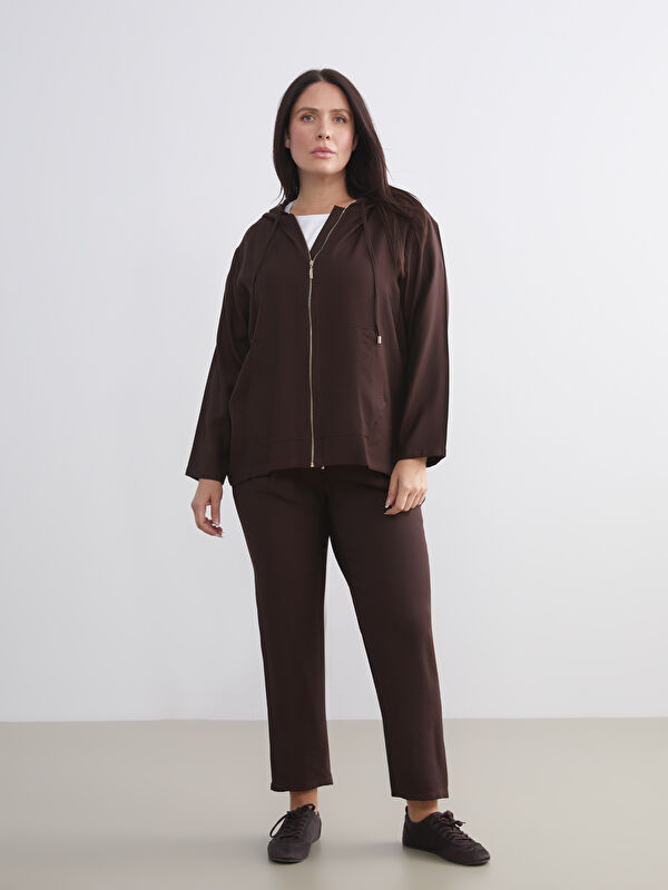 LCWAIKIKI Classic Beli Lastikli Kadın Pantolon