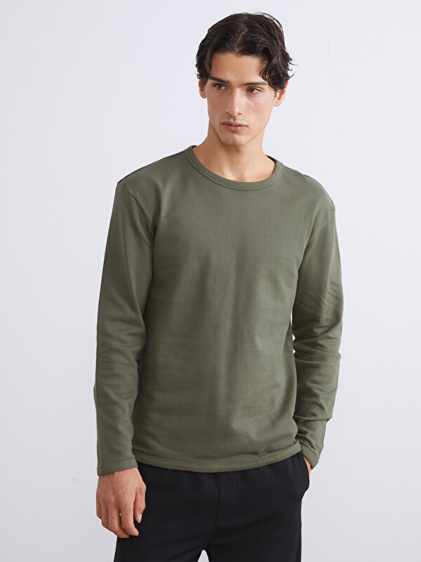 XSIDE Sweat-shirt pour Hommes à Col Rond