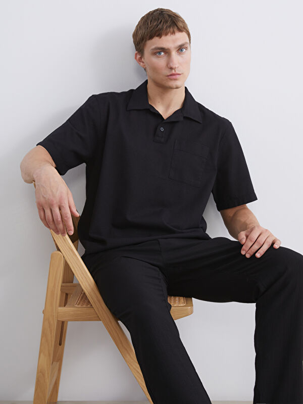 LCW Vision Regular Fit Kısa Kollu Oxford Erkek Gömlek