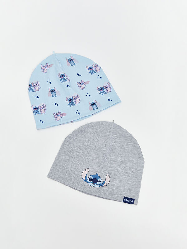 LCW ACCESSORIES Stitch Embroidered Girls' Beanie 2 Pack