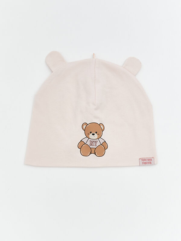 LCW ACCESSORIES Bear Printed Girls' Beanie