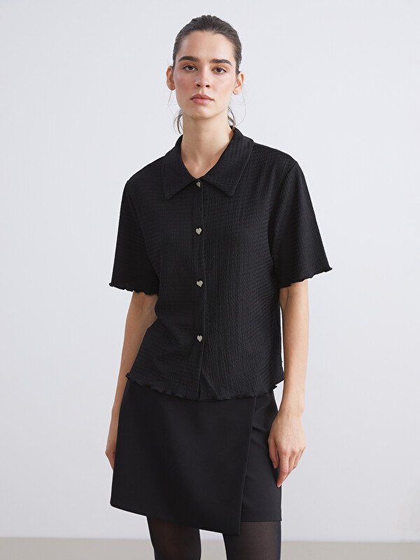LCW Comfort Chemise Texturée pour Femmes