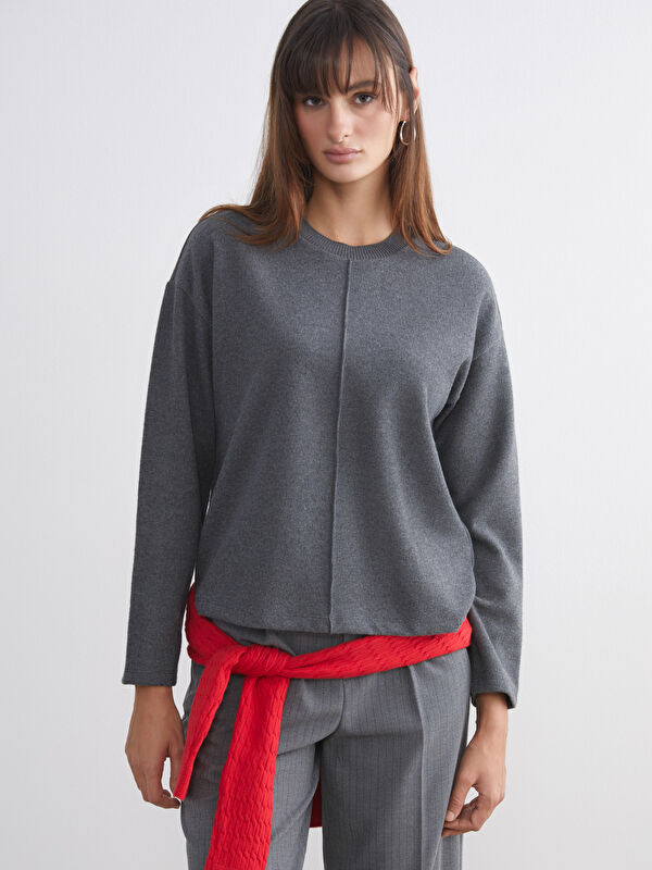 LCW Vision Crew Neck Women's Knitwear Sweater -W5KO76Z8-DNJ - LC