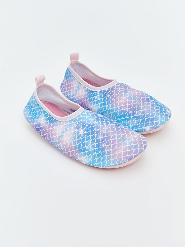 Desenli Kız Çocuk Deniz Ayakkabısı - Görsel 2