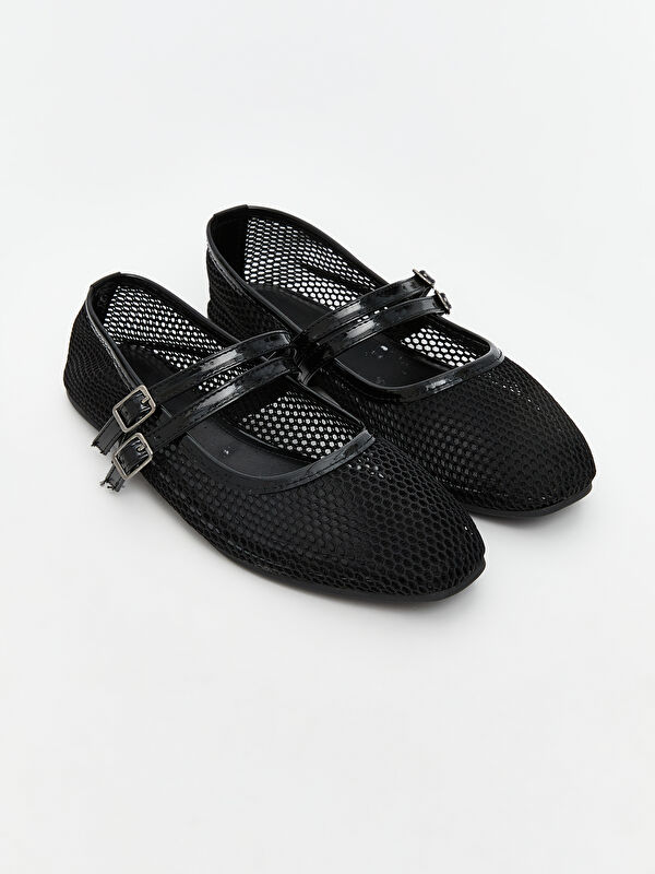 File Detaylı Kadın Babet Ayakkabı - Görsel 2