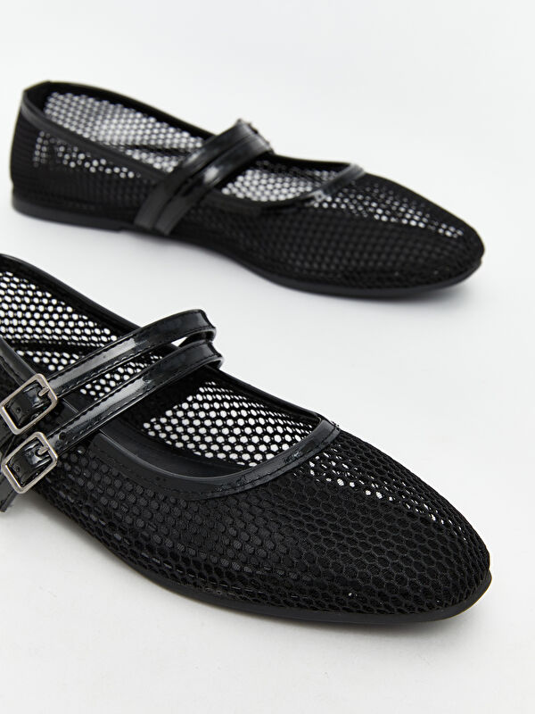 File Detaylı Kadın Babet Ayakkabı - Görsel 4