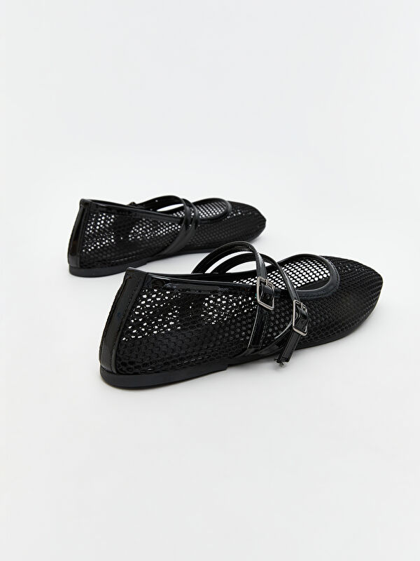 File Detaylı Kadın Babet Ayakkabı - Görsel 6