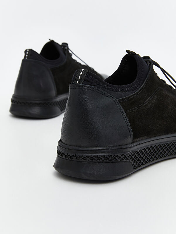 Bağcıklı Hakiki Deri Erkek Spor Ayakkabı - Görsel 5