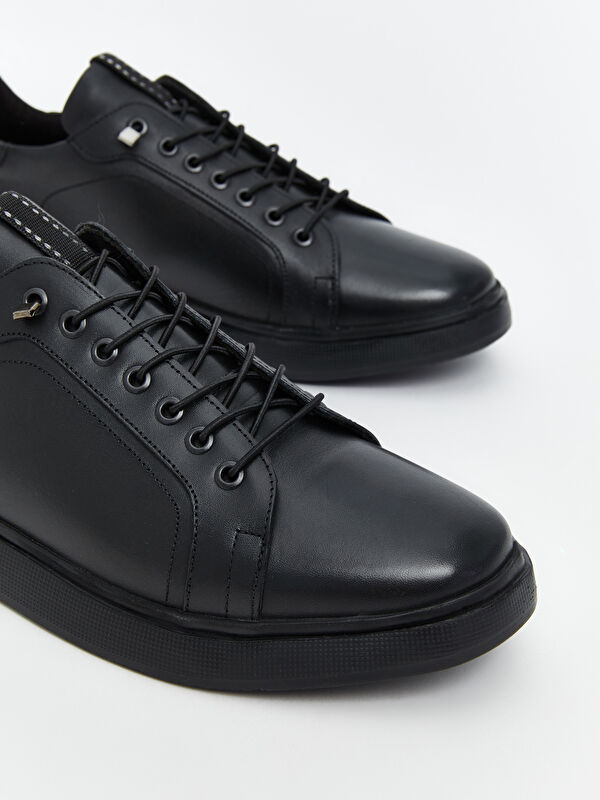 Bağcıklı Hakiki Deri Erkek Spor Ayakkabı - Görsel 4