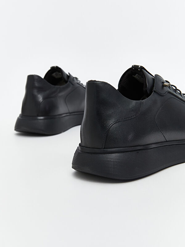 Bağcıklı Hakiki Deri Erkek Spor Ayakkabı - Görsel 5