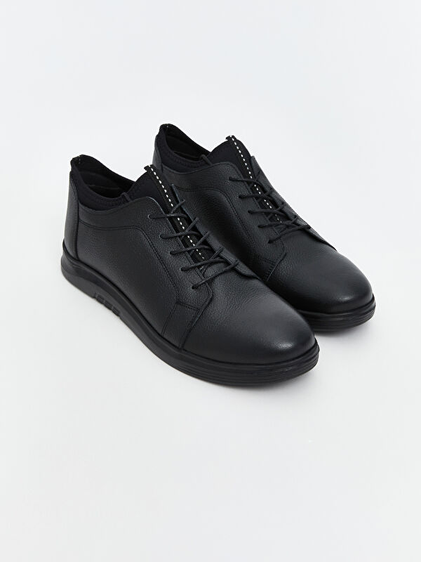 Bağcıklı Hakiki Deri Erkek Spor Ayakkabı - Görsel 2