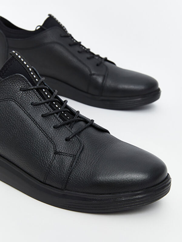 Bağcıklı Hakiki Deri Erkek Spor Ayakkabı - Görsel 4