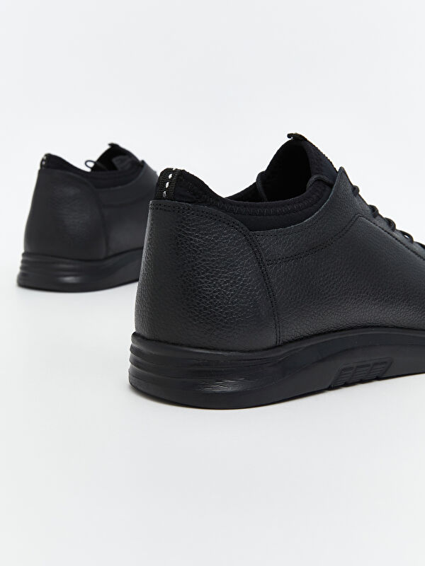 Bağcıklı Hakiki Deri Erkek Spor Ayakkabı - Görsel 5