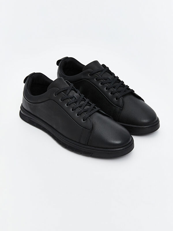 Bağcıklı Hakiki Deri Erkek Spor Ayakkabı - Görsel 2