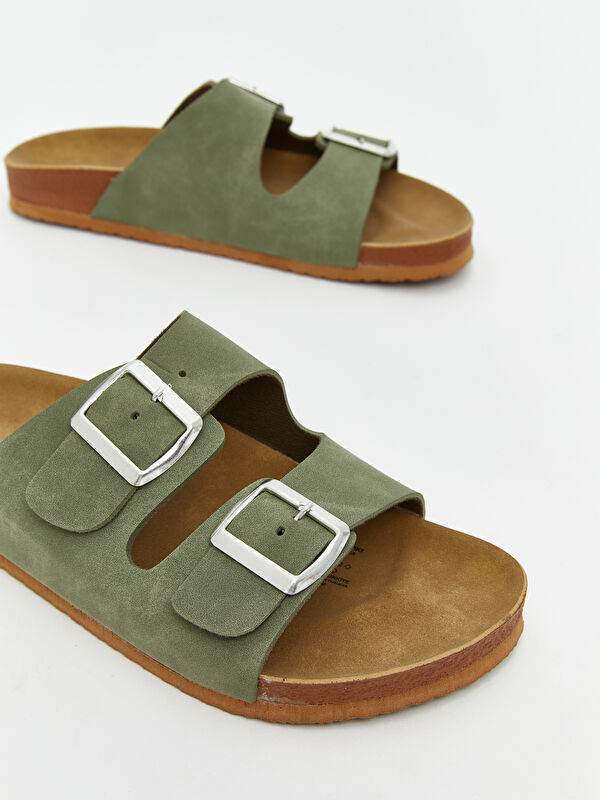 Süet Görünümlü Kadın Terlik - Görsel 4