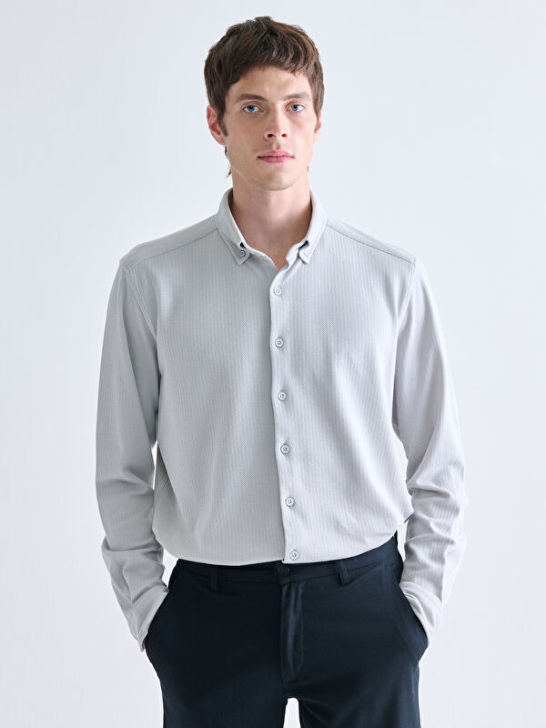 SOUTHBLUE Slim Fit Long Sleeve Men's Shirt