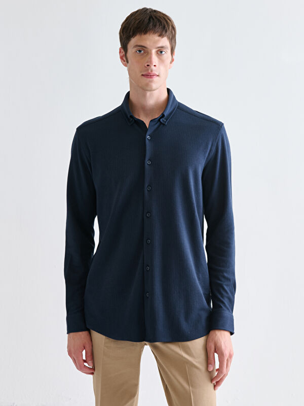 SOUTHBLUE Slim Fit Long Sleeve Men's Shirt
