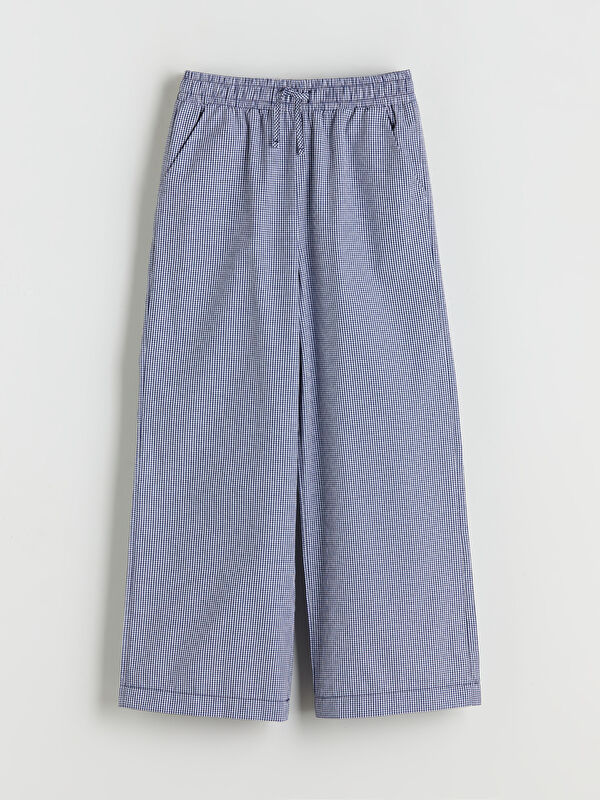 LCW Kids Elasticated Waist Plaid Girls' Trousers