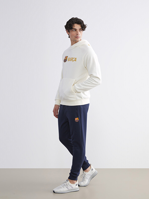 XSIDE ACTIVE Slim Fit Barcelona Baskılı Erkek Taraftar Jogger Eşofman Altı