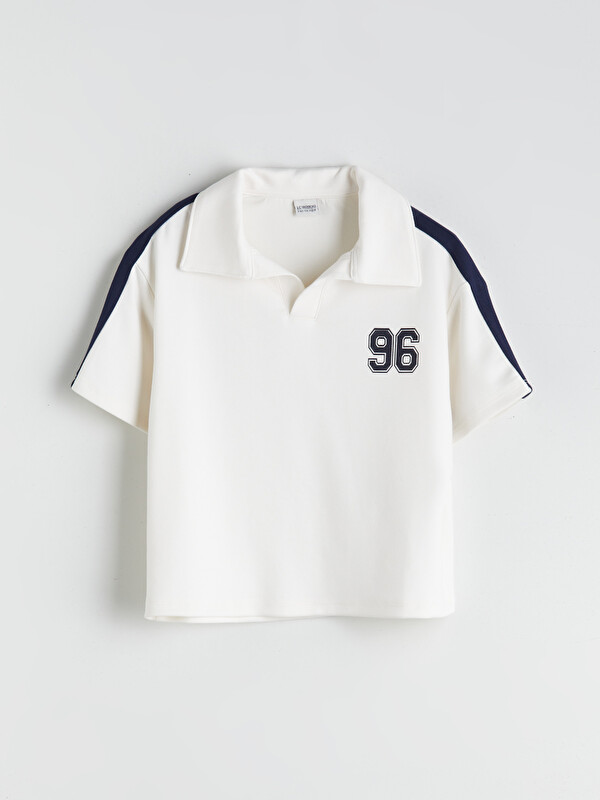 LCW Kids Polo Yaka Kız Çocuk Tişört